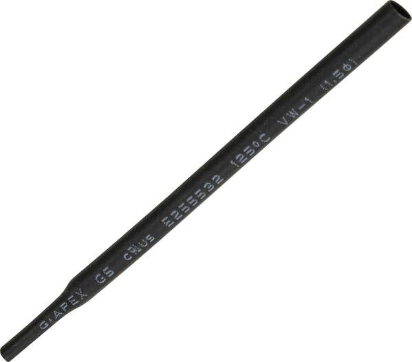 TRU COMPONENTS 1566748 Schrumpfschlauch ohne Kleber Schwarz 1.50 mm 0.8 mm Schrumpfrate:2:1 15 m