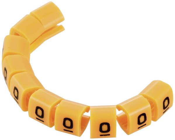 TRU COMPONENTS TC-MB1/0203 Kennzeichnungsclip Aufdruck 0 Außendurchmesser-Bereich 3 bis 3.60 mm
