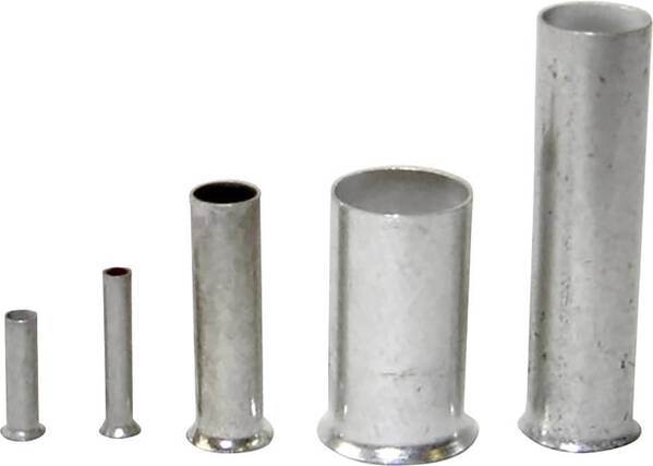 WKK Co 010007 Aderendhülse 1 mm² Unisoliert Kupfer 1000 St.
