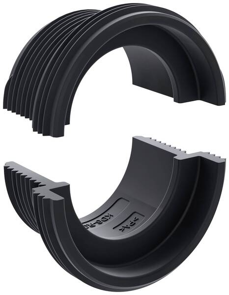 CONTA-CLIP KDS-RGA M25 BK Gewinde- und Verriegelungsadapter Plattenstärke (max.) 7 mm Polyamid 6.6 Schwarz 5 St.