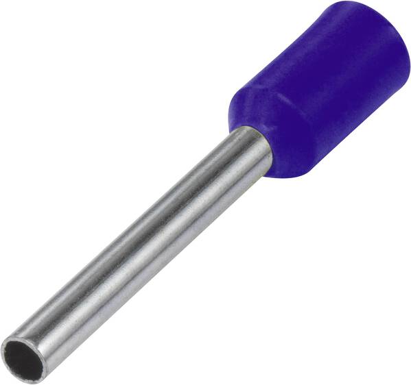 TRU COMPONENTS 1091290 Aderendhülse 2.5 mm² Teilisoliert Hellblau 100 St.
