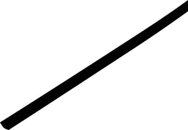 TRU COMPONENTS 1225508 Schrumpfschlauch ohne Kleber Schwarz 14.70 mm 7 mm Schrumpfrate:2:1 Meterware