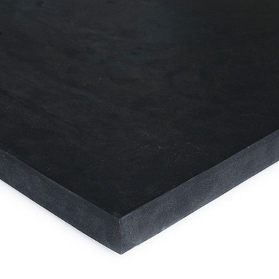 Zellkautschukplatte EPDM 50° Shore, schwarz, Stärke 2mm 1x1m