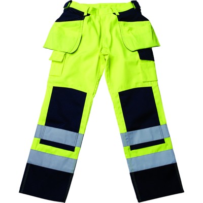 MASCOT® - Warnschutzhose Almas 09131-470, warngelb/marineblau, Größe C66, 90