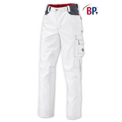 BP® - Arbeitshose 1788 555 weiß/dunkelgrau, Größe 62n
