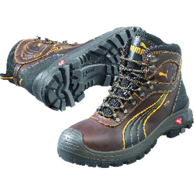 Puma Safety - Sicherheitsstiefel Sierra Nevada Mid, S3 HRO SRC, braun, W11, Größe 43