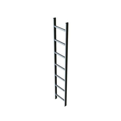 ZARGES - Schachtleiter Edelstahl V4A 10Sp, B innen 400 außen 440mm