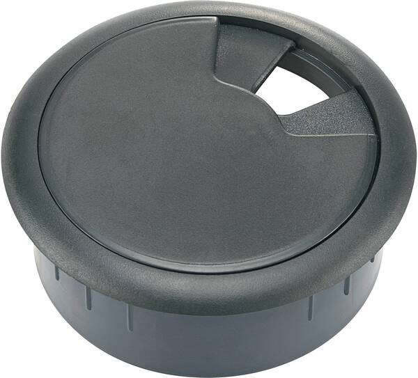 TRU COMPONENTS WP50BK Kabeldurchführung für Arbeitsplatten ABS Schwarz 1 St.