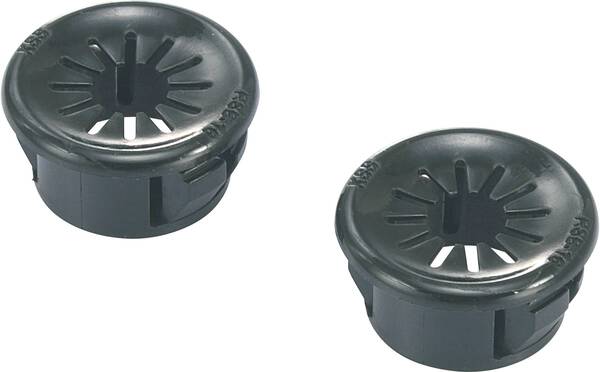 TRU COMPONENTS TC-RSBR21203 Kabeldurchführung Klemm-Ø (max.) 16.7 mm Polyamid Schwarz 100 St.