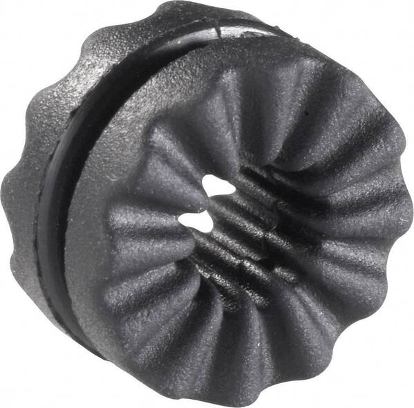 Richco VG-1 Anti-Vibrationstülle Klemm-Ø (max.) 4 mm Plattenstärke (max.) 1.45 mm Schwarz 1 St.