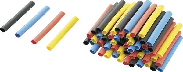 TRU COMPONENTS 1570676 Schrumpfschlauchsortiment Bunt 3.20 mm 1.60 mm Schrumpfrate:2:1 3.2 m