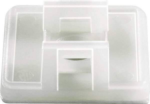 TRU COMPONENTS TC-HC26T203 Befestigungssockel selbstklebend 1593040 Bündel-Ø-Bereich 19.40 mm (max) 4fach einfädeln Tra
