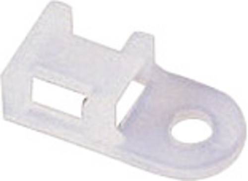 TRU COMPONENTS TC-HC0203 Befestigungssockel schraubbar 1593052 Bündel-Ø-Bereich 21.30 mm (max) Weiß 1 St.
