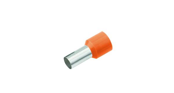 Cimco 18 1008 Aderendhülse 4 mm² Teilisoliert Orange 100 St.