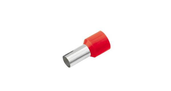 Cimco 18 2249 Aderendhülse 1.5 mm² Teilisoliert Rot 100 St.