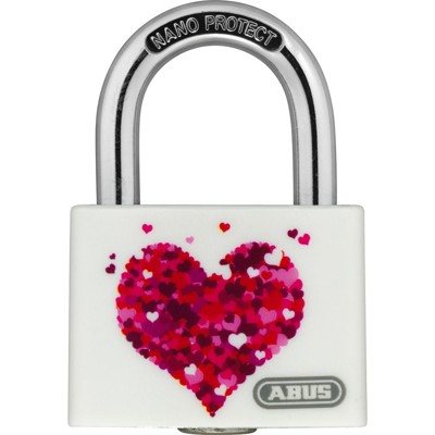 ABUS - AV-Vorhangschloss, myLove Herz T65AL/40 B/DFNLI, Aluminium leicht massiv