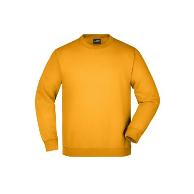 James & Nicholson - Kinder Sweatshirt Rundhals JN040K, gold-gelb, Größe S