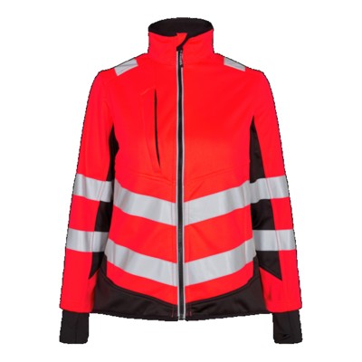 Engel - Safety Damen Softshelljacke 1156-237, Rot/Schwarz, Größe L