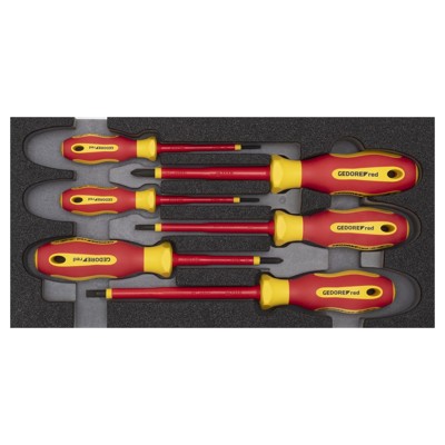 GEDORE red® - R22150016 VDE-Schraubendreher-Satz 2/6 CT-Modul 6-teilig