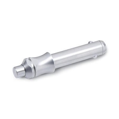 Ganter Norm® - 113.4-12-90 Edelstahl-Kugelsperrbolzen mit Griffmulde, Werkstoff 1.4542