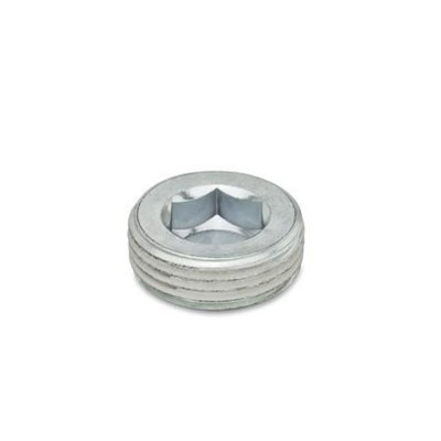 Ganter Norm® - 906-ST-M8X1-GPC Verschlussschrauben mit kegligem Gewinde, Stahl