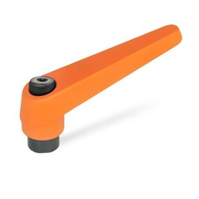 Ganter Norm® - 101-22-M10-OS Verstellbare Klemmhebel, Zink-Druckguss, Buchse Stahl