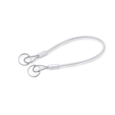 Ganter Norm® - 111.2-200-18-A-TR Edelstahl-Halteseile mit Schlüsselringen oder einem Schlüsselring und einer Befe