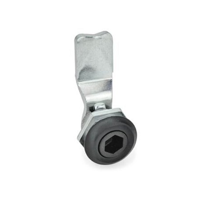 Ganter Norm® - 115-SK10-8-SW Verriegelungen, mit Steckschlüssel, Anschlagring schwarz