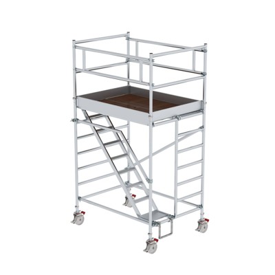 MUNK Günzburger Steigtechnik - Fahrgerüst Arbeitshöhe 4400mm Plattform 1350 x 1800mm