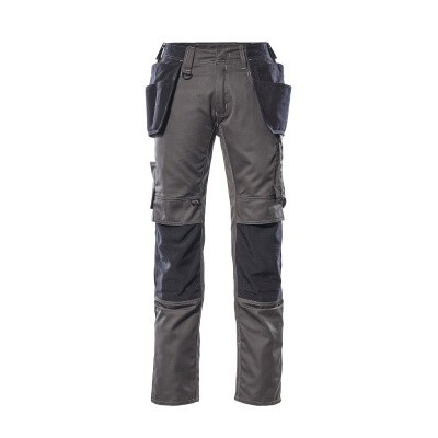 MASCOT® - Kassel Hose mit Hängetaschen UNIQUE, Dunkelanthrazit/Schwarz, Größe 82C62