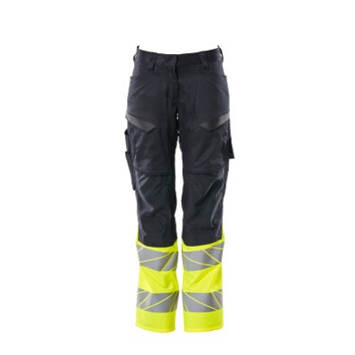 MASCOT® - Hose mit Knietaschen ACCELERATE SAFE, Schwarzblau/hi-vis Gelb, Größe 82C52