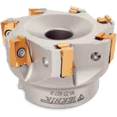 Teknik Makina - Eckmesserkopf 90° 50mm Durchmesser 5 Schneiden für Wendeplatten LNGU 15T6