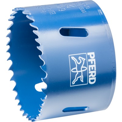 PFERD - Bi-Metall Lochsäge Co8/M42 Ø 64 mm Schnitttiefe 31 mm für Stahl, Edelstahl, Blech, Holz