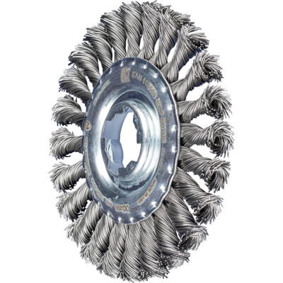 PFERD - Rundbürste gezopft RBG Ø 115x12 Bohrung 22,2 mm/X-LOCK Stahl-Draht-Ø 0,50mm Winkelschleifer