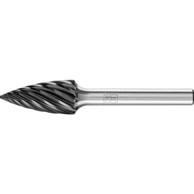PFERD - Hartmetall Hochleistungsfrässtift INOX Spitzbogen SPG Ø 12x25 mm Schaft-Ø 6 mm HICOAT Edelstahl