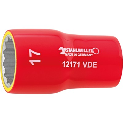 STAHLWILLE® - 3/8" (10mm) VDE-Steckschlüsseleinsatz SW.12mm L.46mm