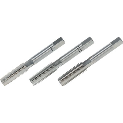 VÖLKEL - Handgewindebohrer 3-teilig Satz HSS-G, DIN 352, BSW 1.7/8"