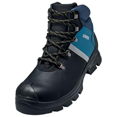 uvex - 2 construction Stiefel S3 65132 schwarz/blau, Weite 11, Größe 38
