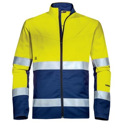 uvex - Arbeitsjacke Construction gelb, blau, warngelb, Größe M