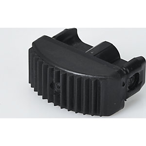 Innenschuh, PVC, schwarz, 62 x 25 mm.