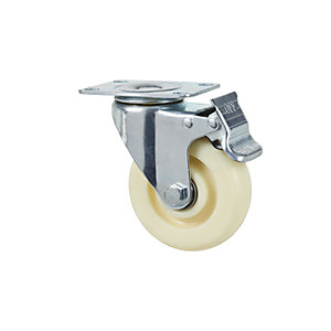 Lenkrolle für Edelstahl-Fahrgestell, mit Stopp, für FG615SS/FG815SS.