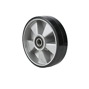 Lenkrad, für Scherengabelhubwagen, schwarz / silber.
