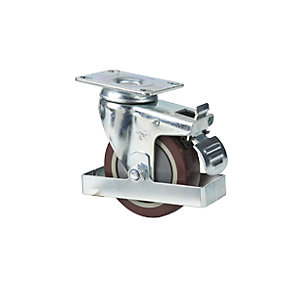Lenkrolle mit Feststeller, für Spindelhubtisch 200 kg, Ø 100 mm.