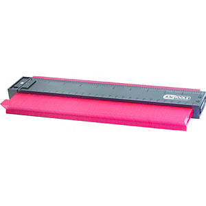 Konturen-Lehre Kunststoff, Messbereich 0 - 250 mm, Länge 280 mm.