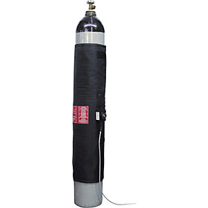 Gasflaschen-Heizmantel PRO, Flaschen-Ø 230 mm, 450 W, Nylon, max. 90 °C, IP44.